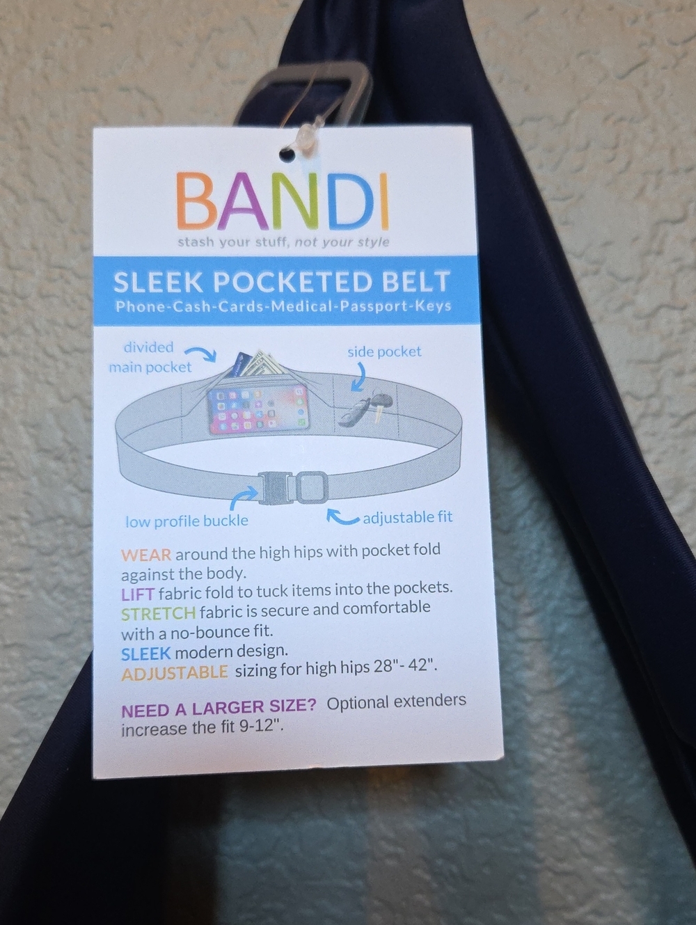 BANDI Pocket Belt - Navy
